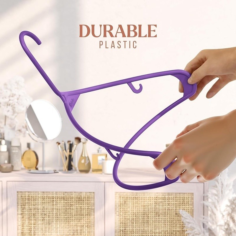 Non-Slip Space Saving Hangers Clothes Organization Bulk Plastic Durable New