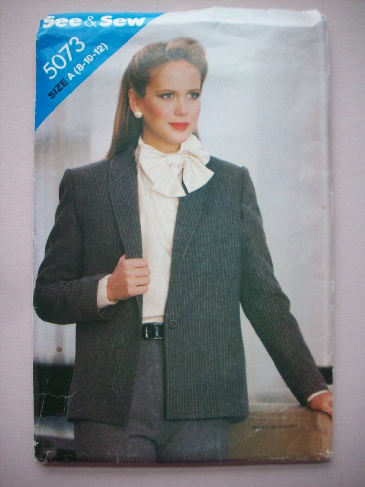 Lined Jacket 5073  size  8 10 12  uncut