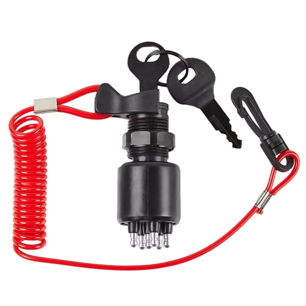 5005801 Ignition Switch With Safety Lanyard Keys Replacement for BRP Boat