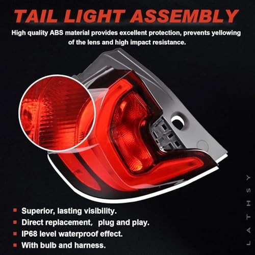Tail Light Outer Compatible with GMC Terrain 2018 2019 2020 2021 Driver Left