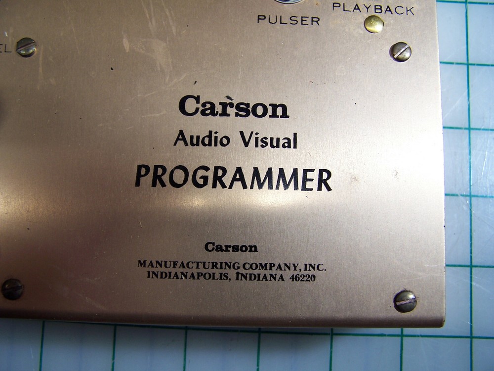 Vintage Carson Audio Visual Programer fro Repair