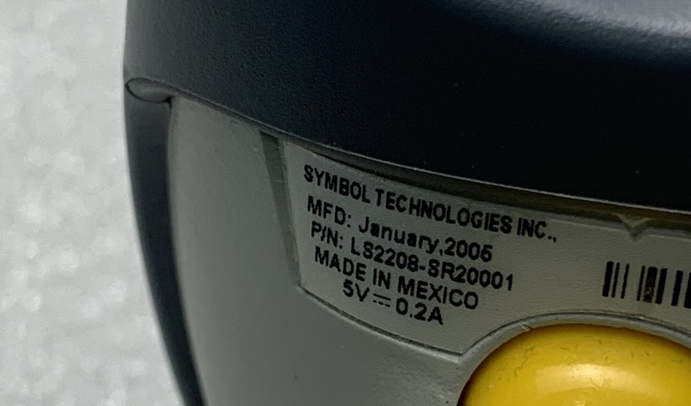 Symbol LS2208 General Purpose Handheld Barcode Scanner LS2208-SR20001 w/ Stand