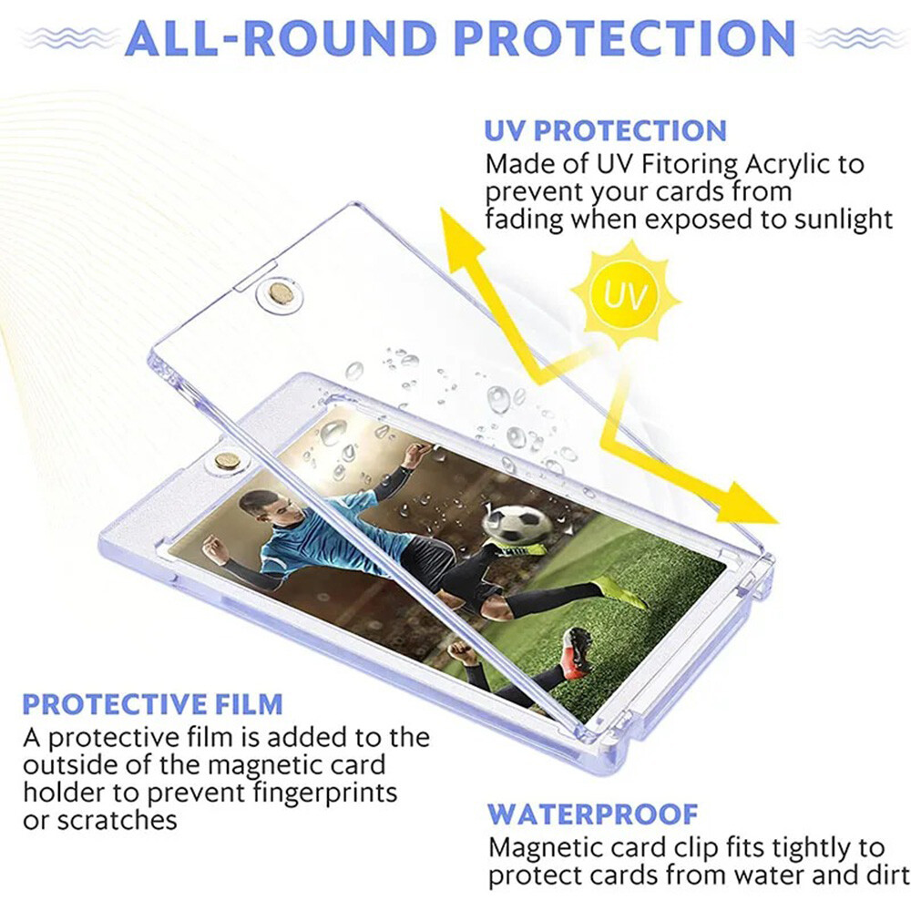 35-130PT Magnetic Trading Sports Card Holders Protector One-Touch Display Case