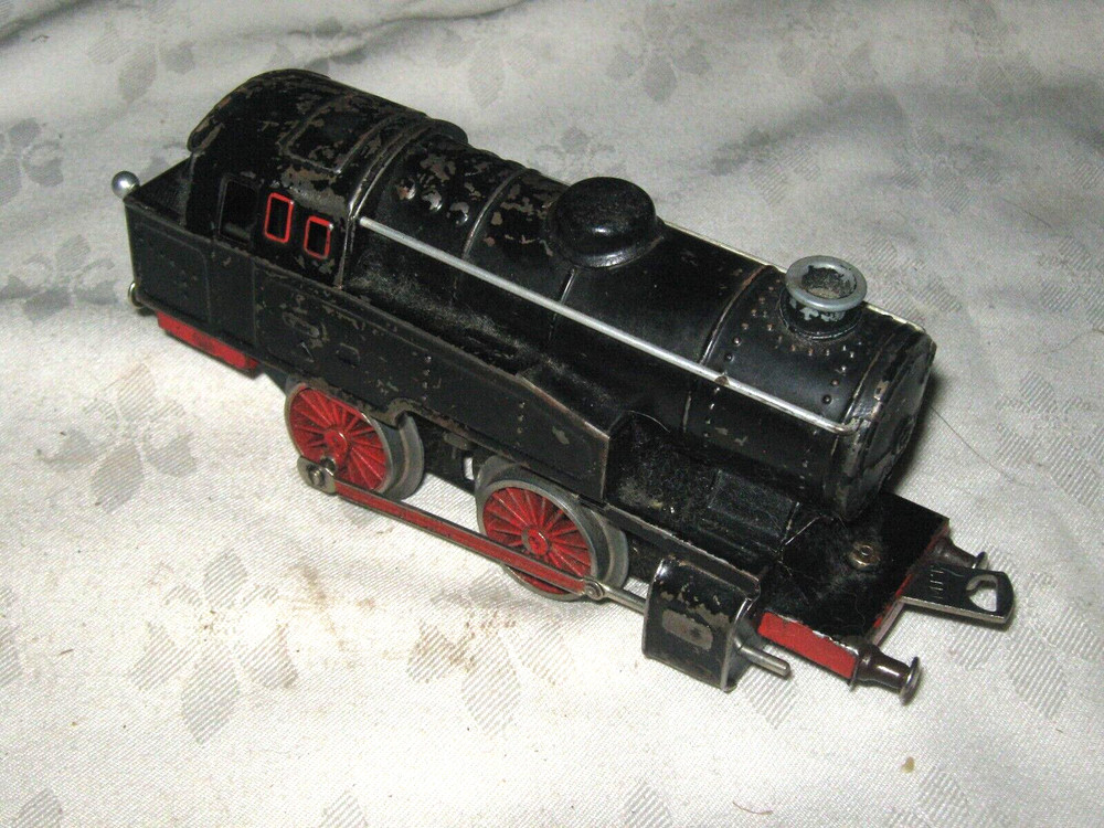 Rare U.S. Zone Germany Fleischmann O Gauge Clockwork E320 0-4-0 Tinplate Engine