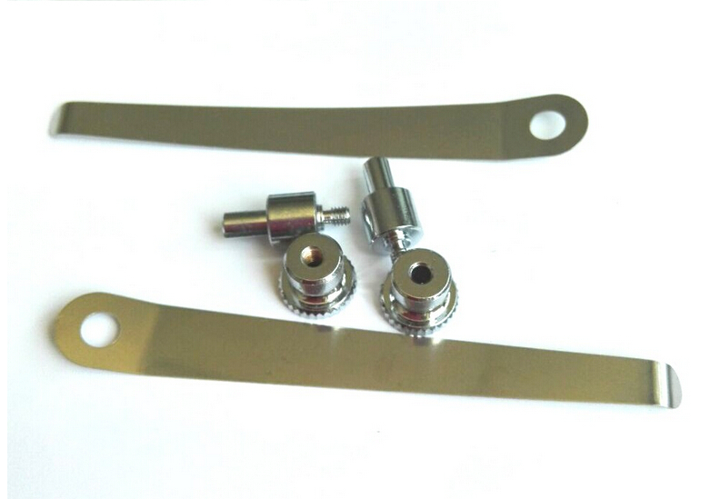 2 PCS 8.2cm Stereo Microscope Tablet Clip Slides Clip Stage Presser