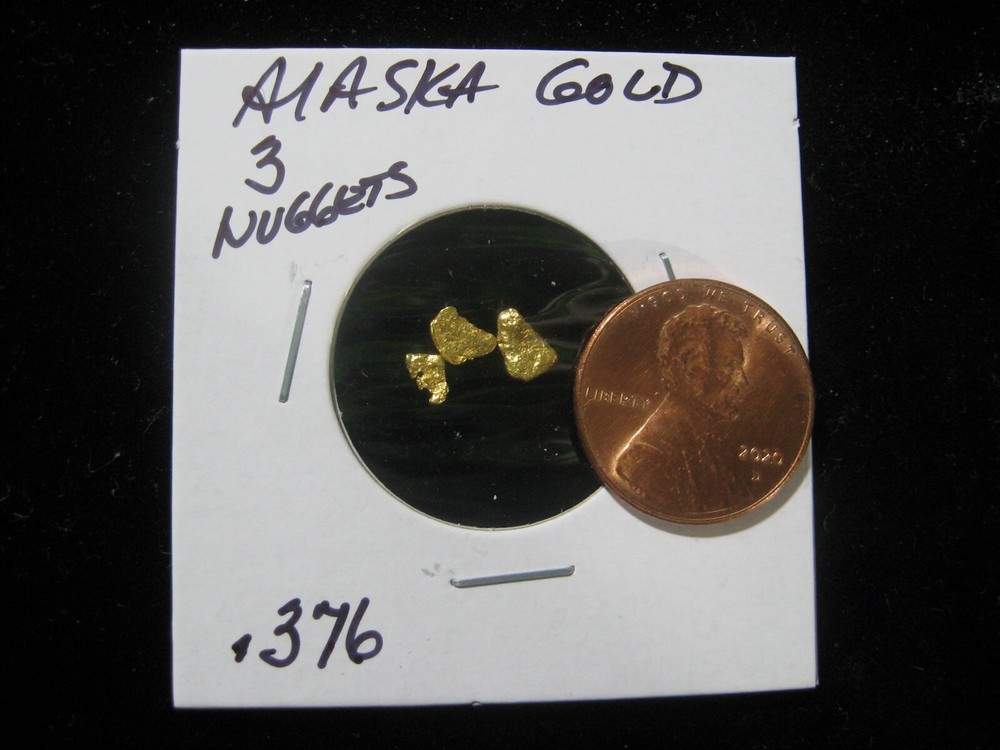 ALASKA GOLD 3 NUGGETS  .376 GRAM