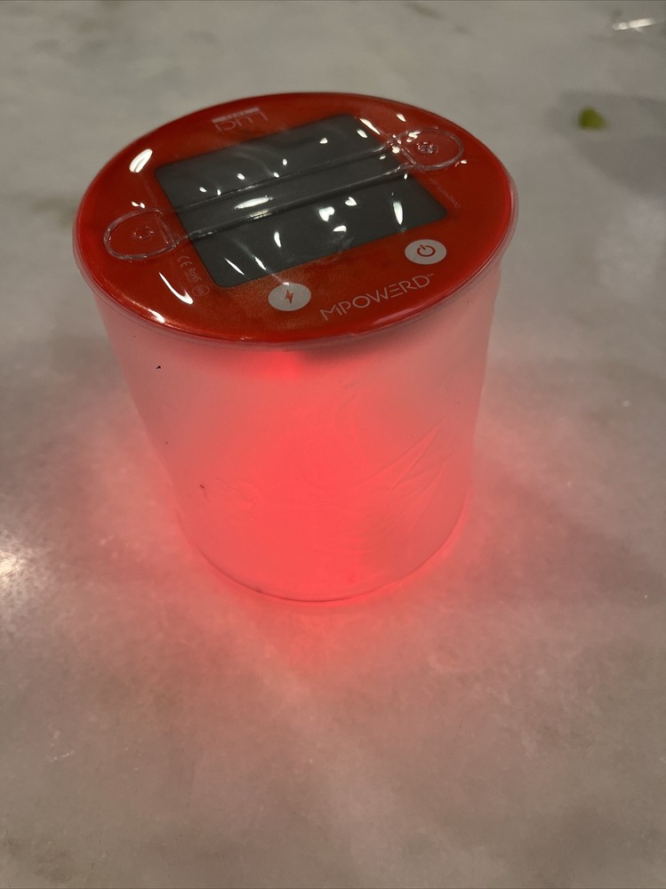 NISB MPOWERD Luci EMRG Solar Inflatable Lantern, (Red,White,Flash) IP67