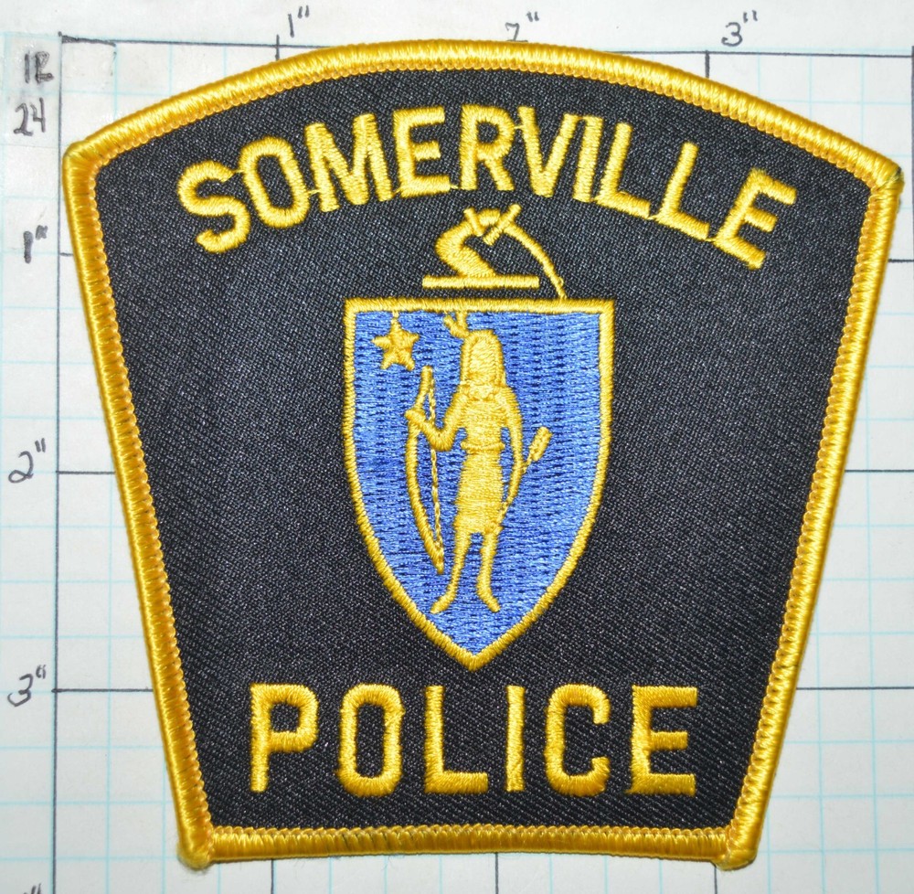 MASSACHUSETTS, SOMERVILLE POLICE DEPT PLASTIC BACK PATCH