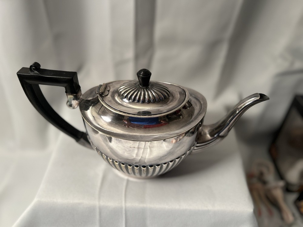 Antique EPNS Coffee Pot Made in Sheffield England – Black Handle