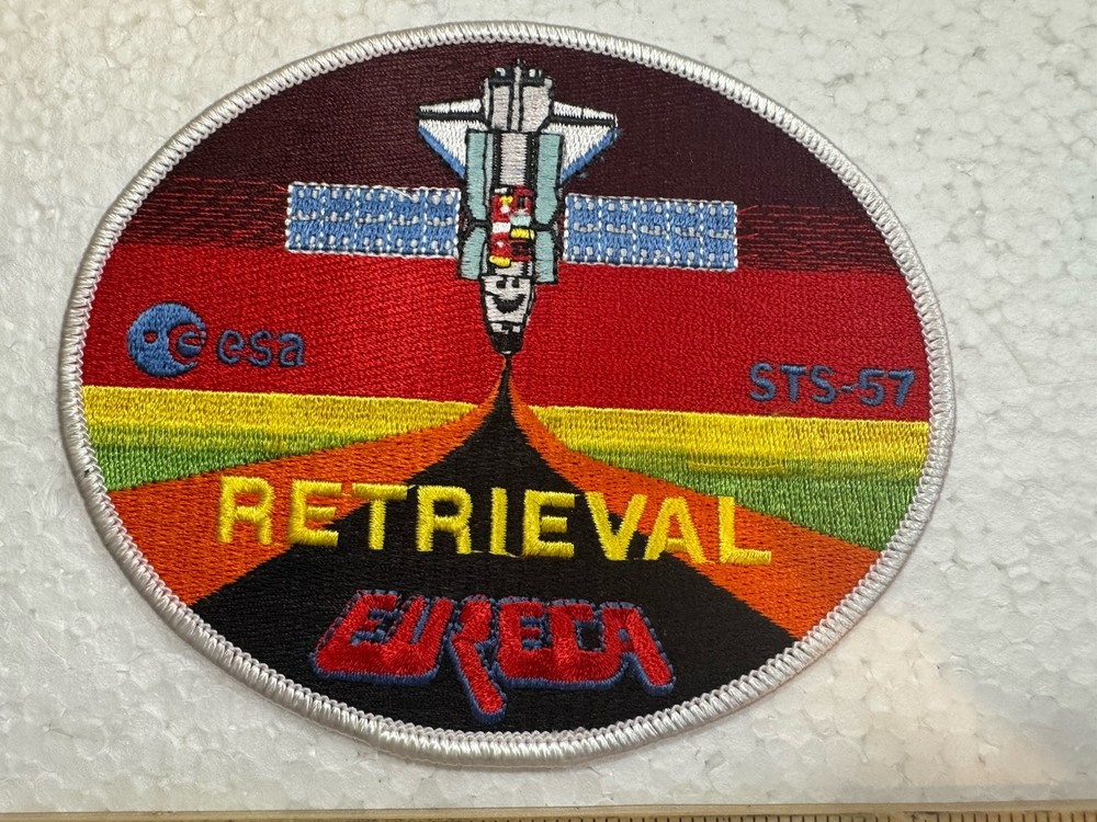 Vintage NASA Space Shuttle Patch- STS-57 EURECA Retrieval