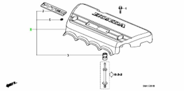 OEM Genuine Honda COVER ASSY ENGINE PLASTIC Civic 17121-RRC-000 17121RRC000 NEW