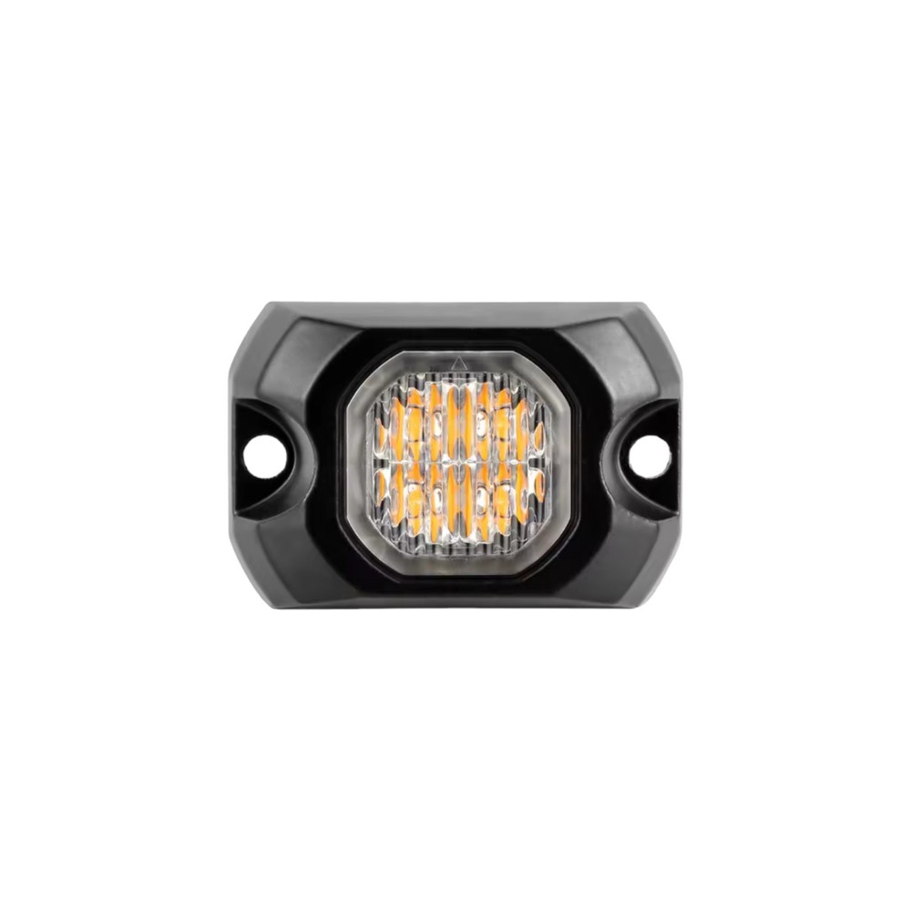 X4 LED Amber Hideaway Light 12/24V Flush/Bracket LightBar Covert Strobe Beacon