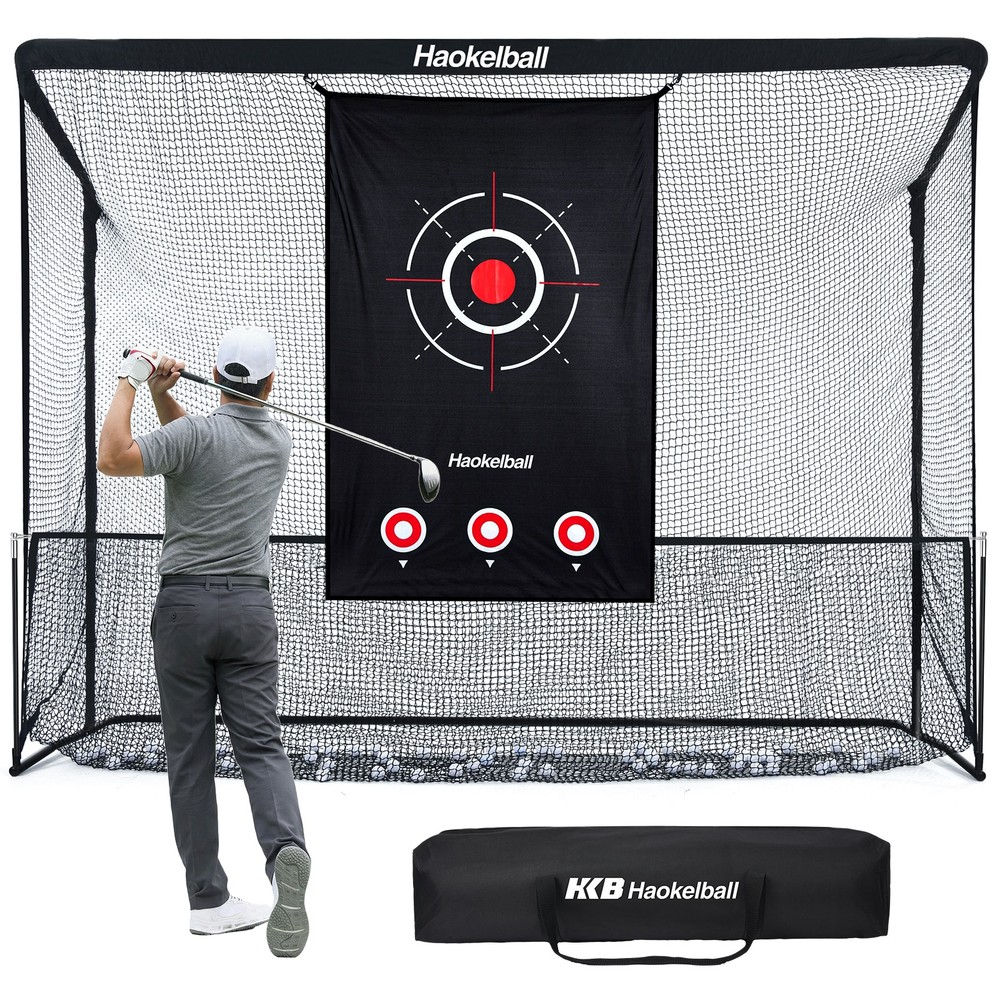 10x7.5 ft Golf Hitting Practice Net Backyard Driving Portable Golf Training Net