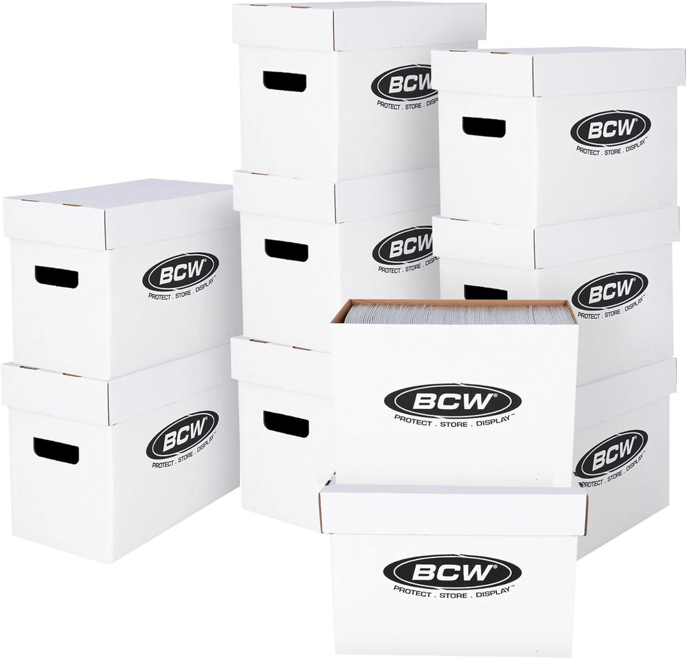 BCW Short Comic Storage Box - 10 Pack | Holds 150-175 Current/Silver Age Comics