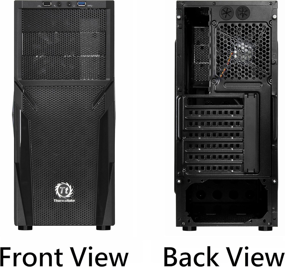 Versa H21 SPCC ATX Mid Tower Computer Chassis Ca-1B2-00M1Nn-00,Black