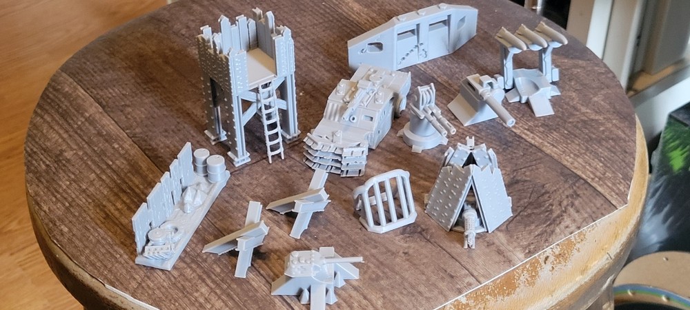 Def System Sample Pack, 1/64 scale 12 items. 3d printed.