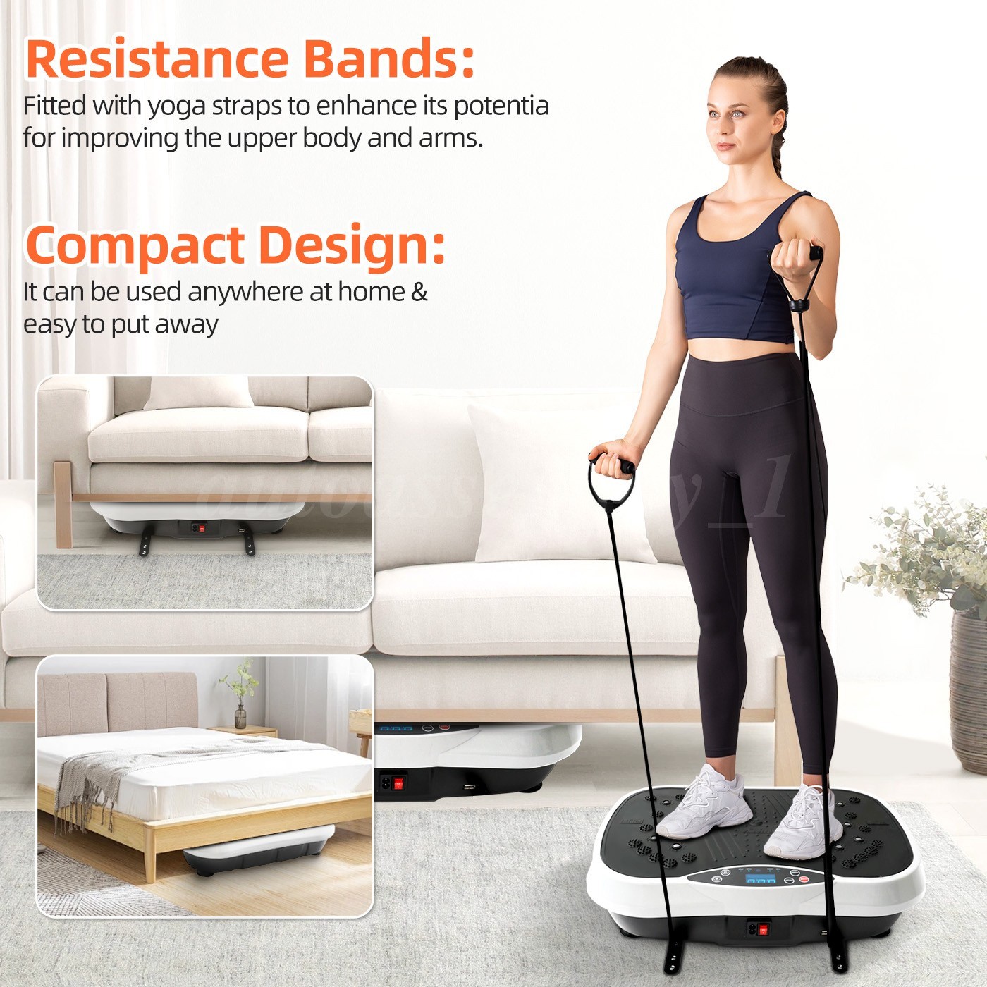 NEW Vibration Plate Exercise Machine Vibrate Platform Whole Body Workout Fitness