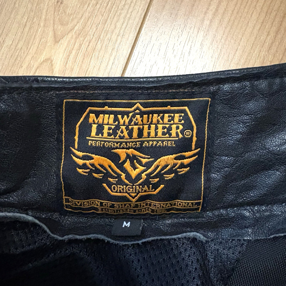 Milwaukee Leather Women's Black Leather Chaps Medium