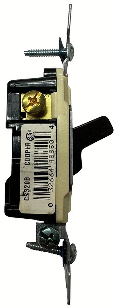 Cooper CS320B Brown 3-Way Toggle Wall Light Switch 20A, 120V/277V