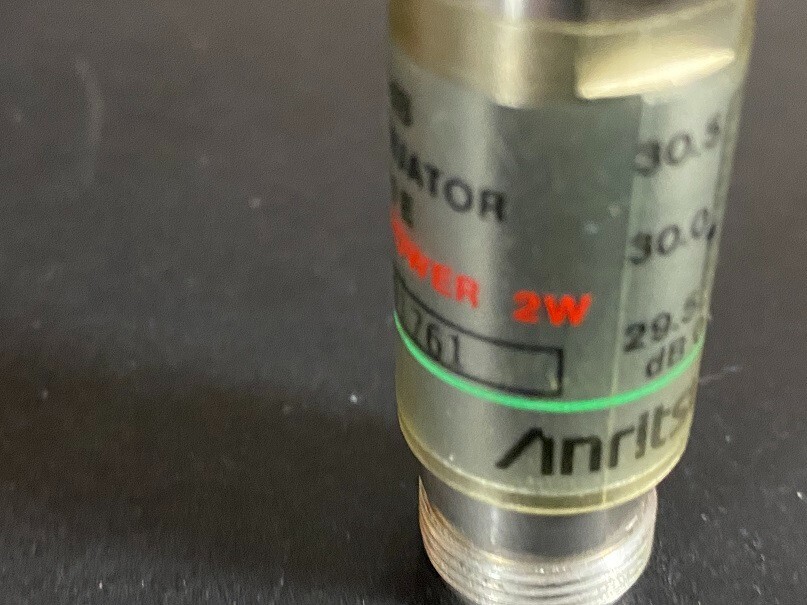 MP721E 12.4GHz 30db 2W RF N coaxial fixed attenuator