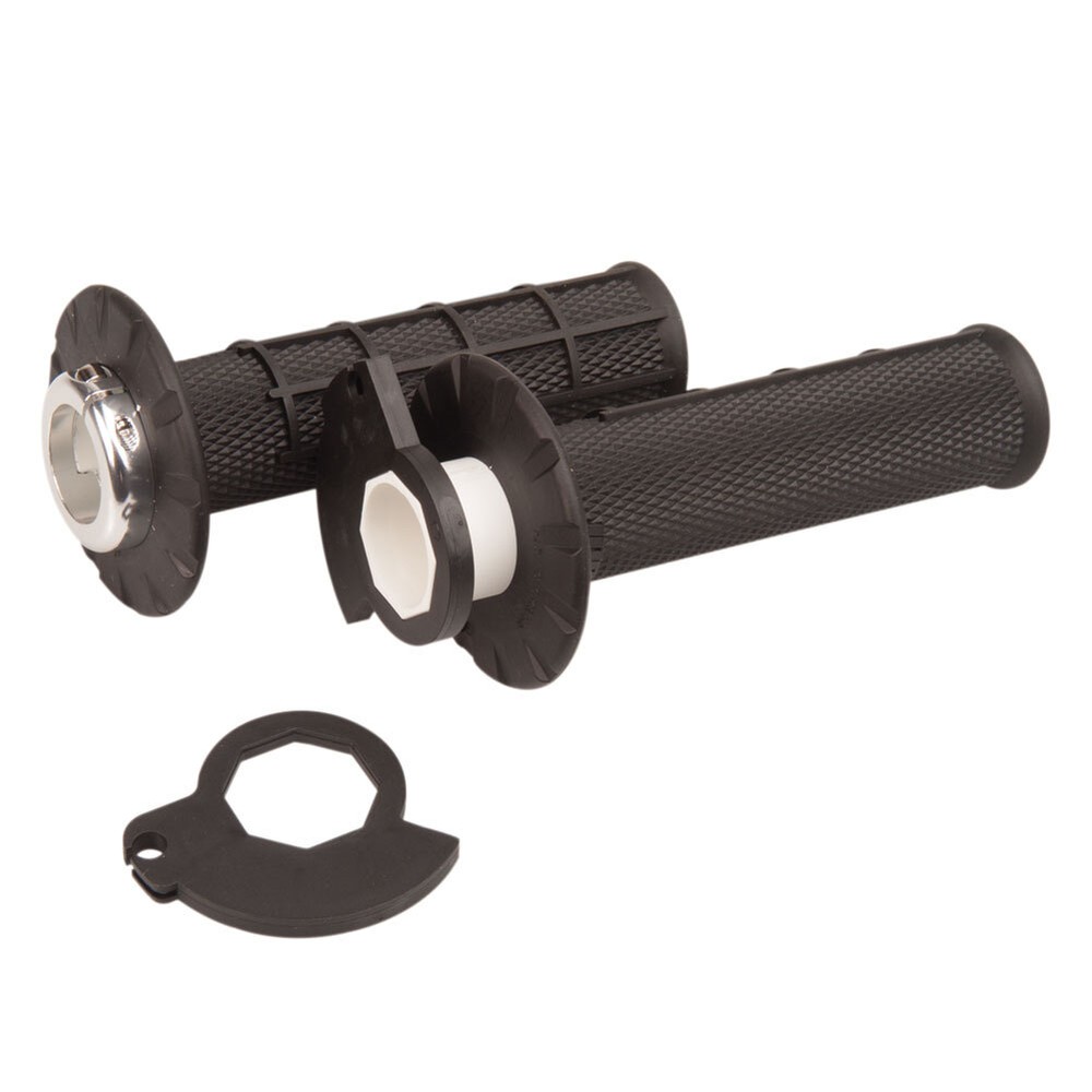 Odi V2 Half Waffle MX Lock On Grips Black H36HWB