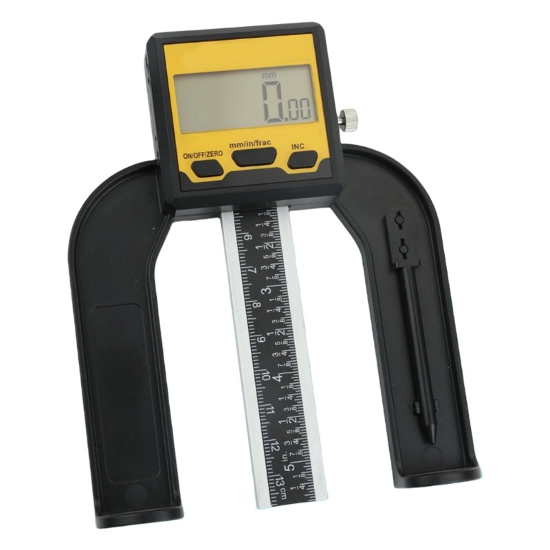 Automatic Shutoff Digital Depth Gauge for Construction Woodworking & Engineering