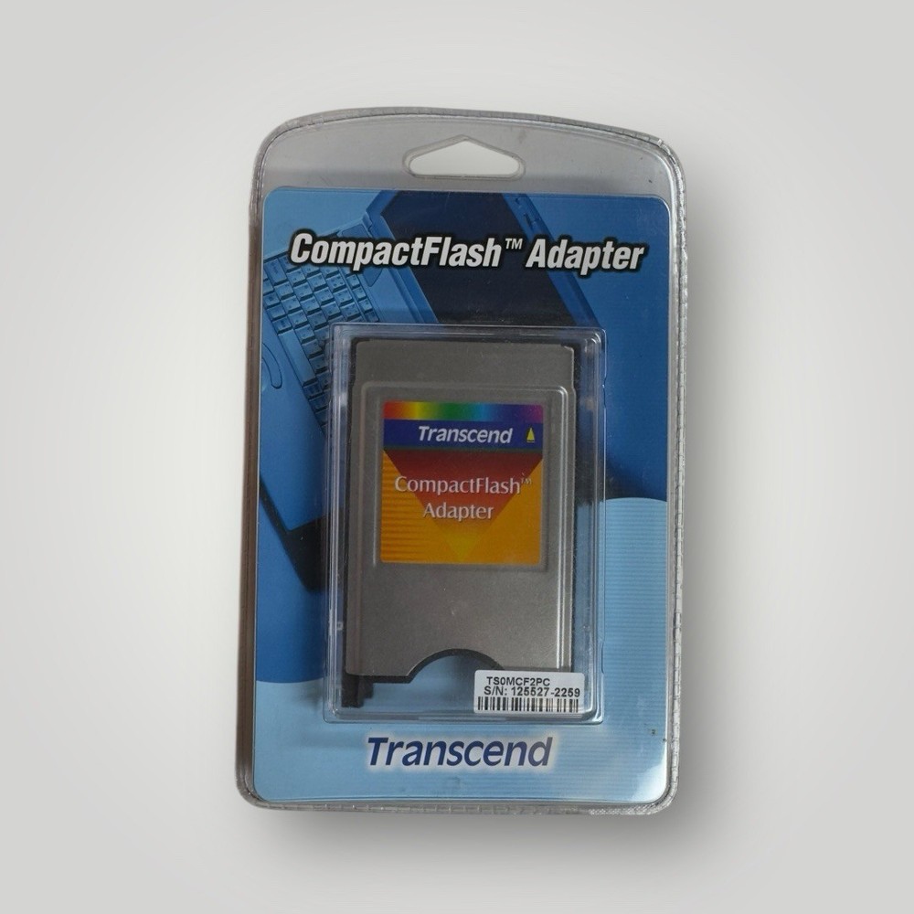 Transcend CompactFlash Adapter TSOMCF2PC New Sealed
