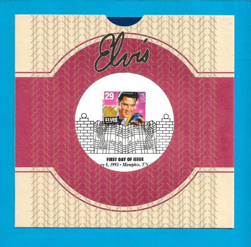 UNITED STATES - 1993 ELVIS PRESLEY CEREMONY PROGRAM - SCOTT 2721 - MB8