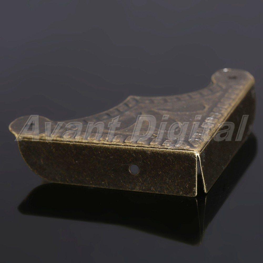 12pc Antique Jewelry Chests Box Corner Bracket Protector Guard Hardware Retro