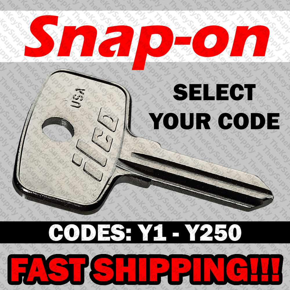 Snap On Tool Box Key Replacement Cut to your Code Y1 - Y250