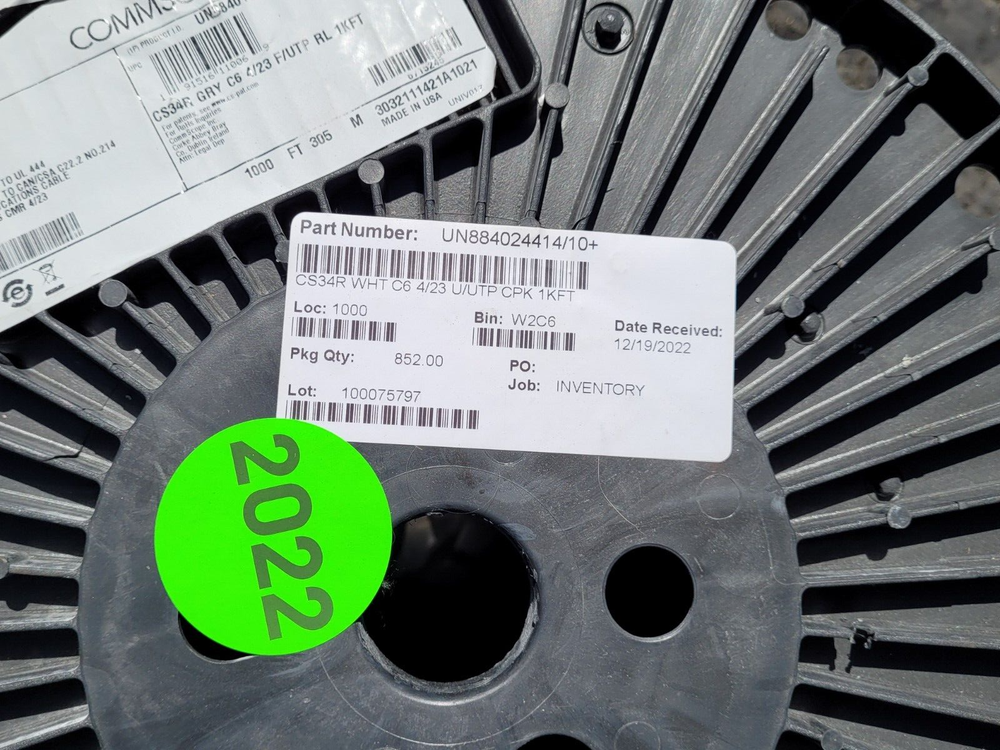 Commscope CS34R 23/4P Cat6 F/UTP WebTrak Riser Shield Network Cable Gray 852ft