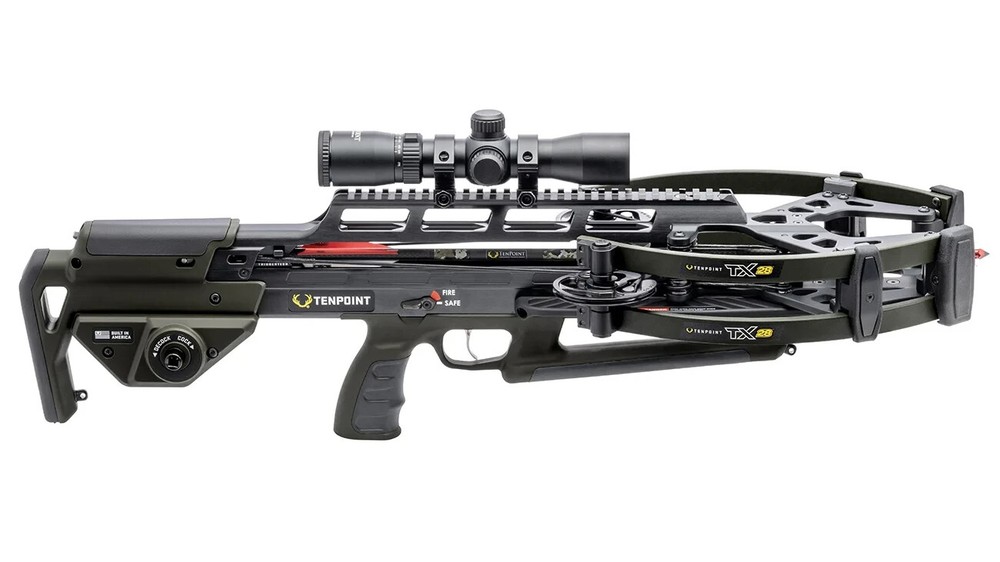 TenPoint TX28 Rangemaster 100 Scope Package Moss Green