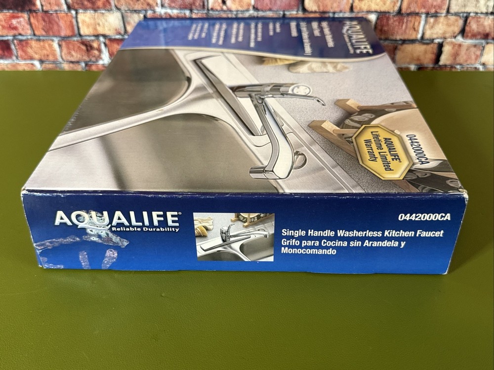 Aqualife Single Handle Washerless Kitchen Faucet Chrome 0442000CA