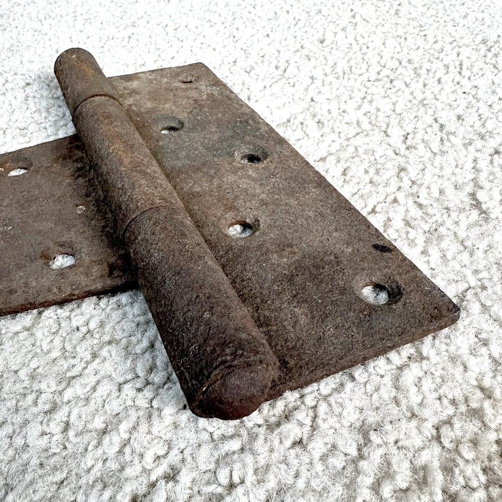 Antique Large Primitive Barn Door Gate Rustic Strap Hinge 14.75 x 8”