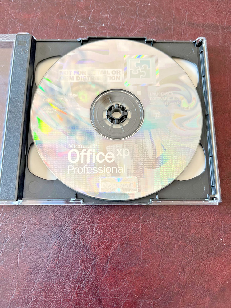 Microsoft Office XP Professional CD With Product Key Version 2002