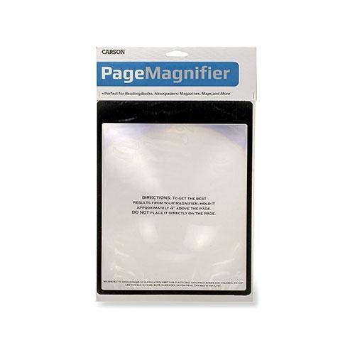 Carson Handi-Lens Page Magnifier Sheet 8.5"X11" Bible Scripture Documents Read