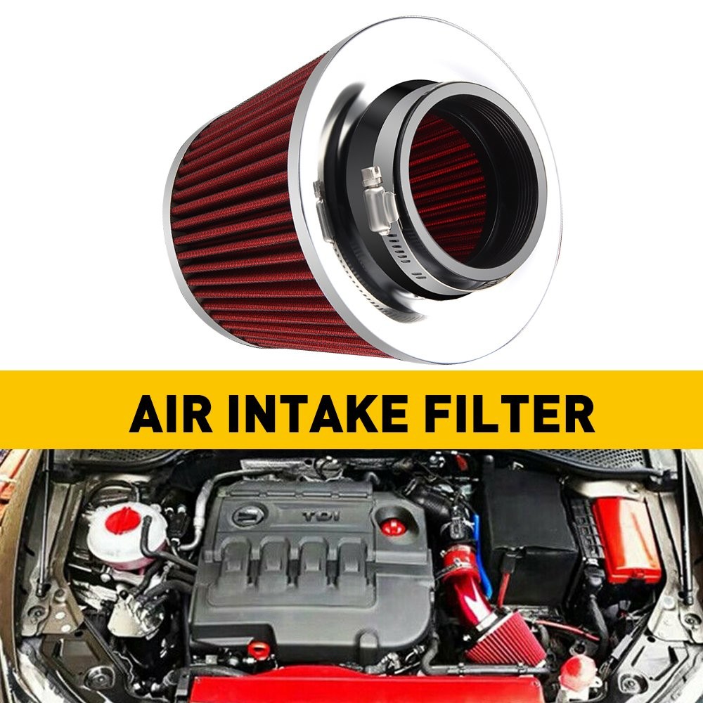 Cold Intake Kit Air Filter Induction Flow Power Pipe Hose System Accessory Car