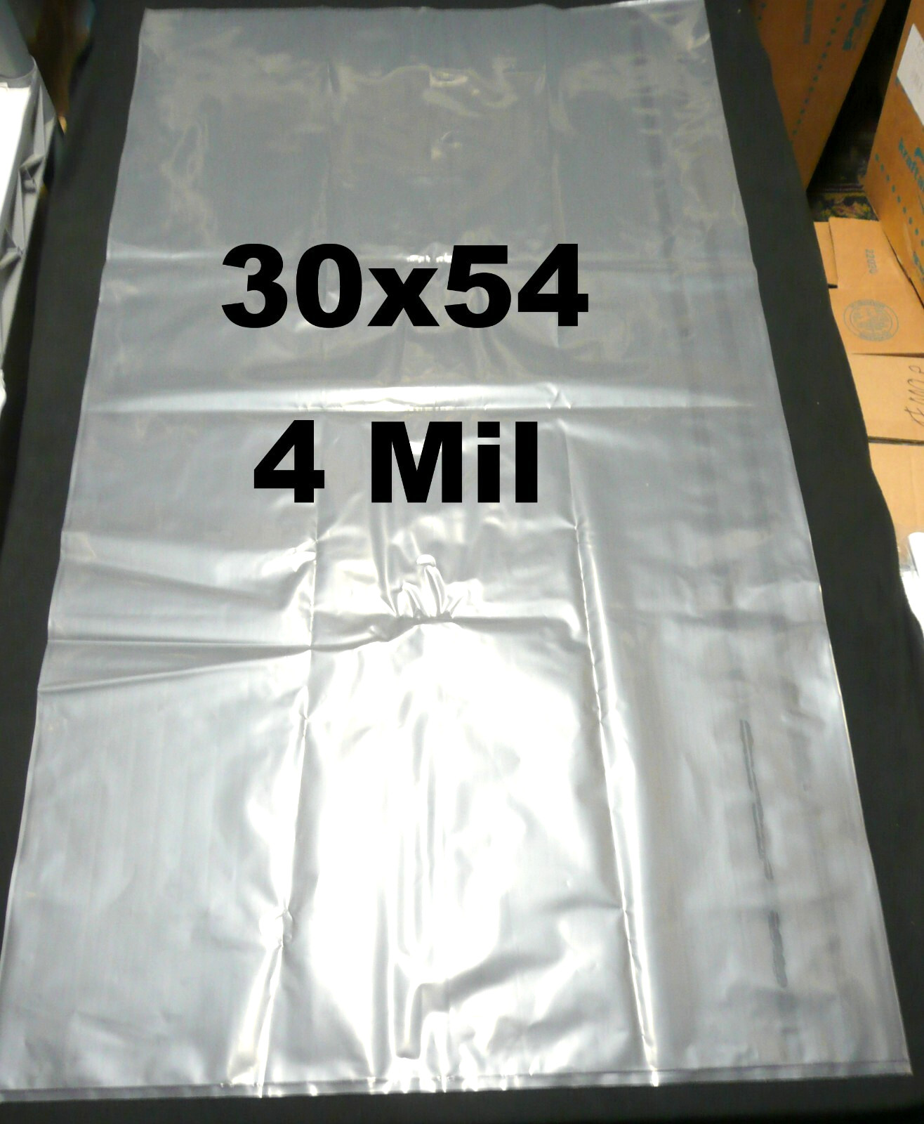 ONE EXTRA LARGE BAG 30'' x 54'' BIG THICK 4 MIL BAG 30x 54