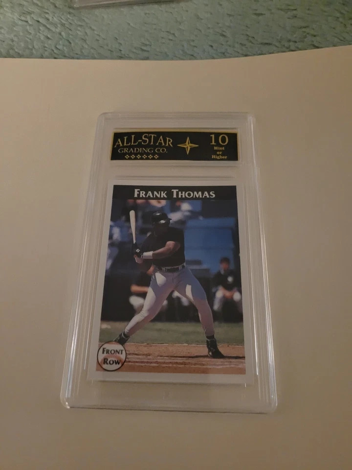 !!!    GRADED 10  1992  FRANK THOMAS  FRONT ROW  BLANK BACK  ERROR BASEBALL CARD