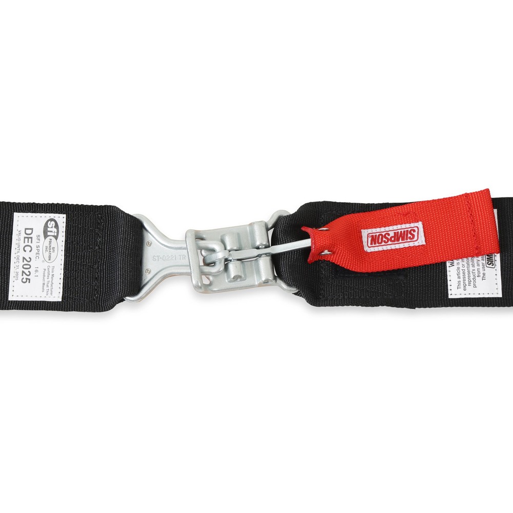 29061BK Simpson Racing STD. Latch & Link 5pt. Harness
