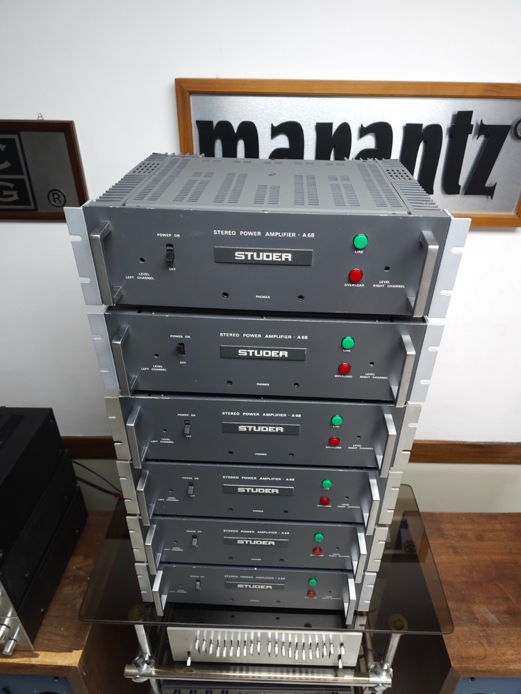 Studer A-68 Power Amp Serviced Good Condition