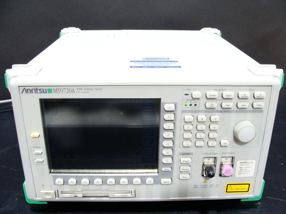 Anritsu MS9720A WDM Network Tester / Optical Spectrum Analyzer, 1.45-1.65um