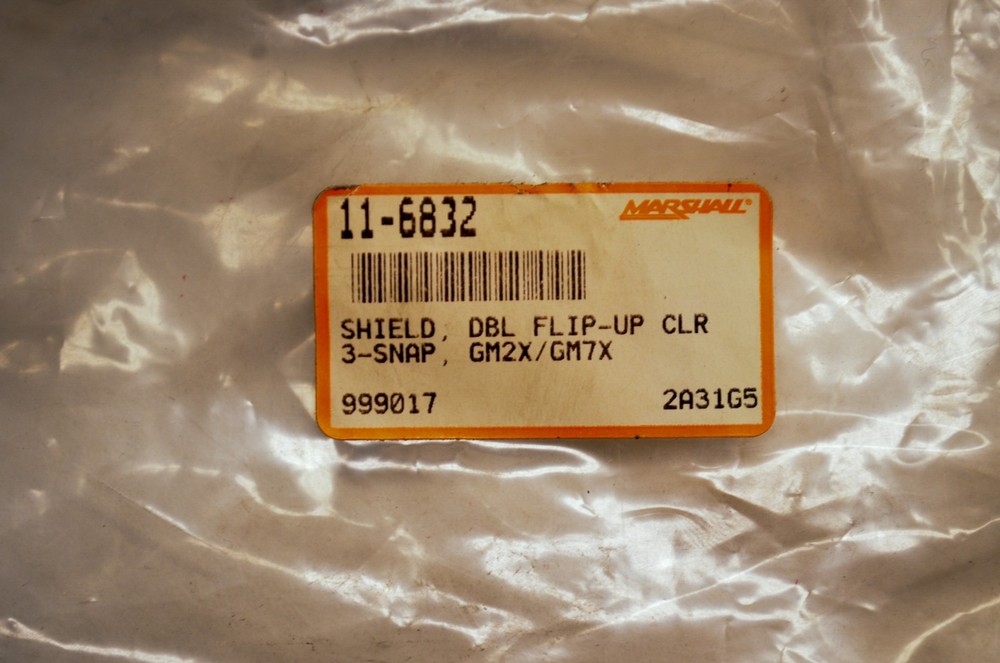 Marshall 11-6832 Helmet Shield Nos