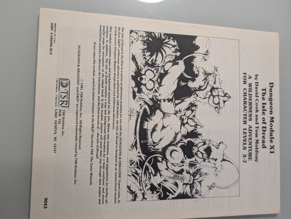 Dungeons & Dragons Bundle: Monster & Treasure Assortment & Module B1