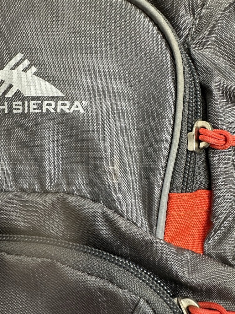 High Sierra HydraHike Hydration Backpack for Hiking, Gray/Red Used No Bladder