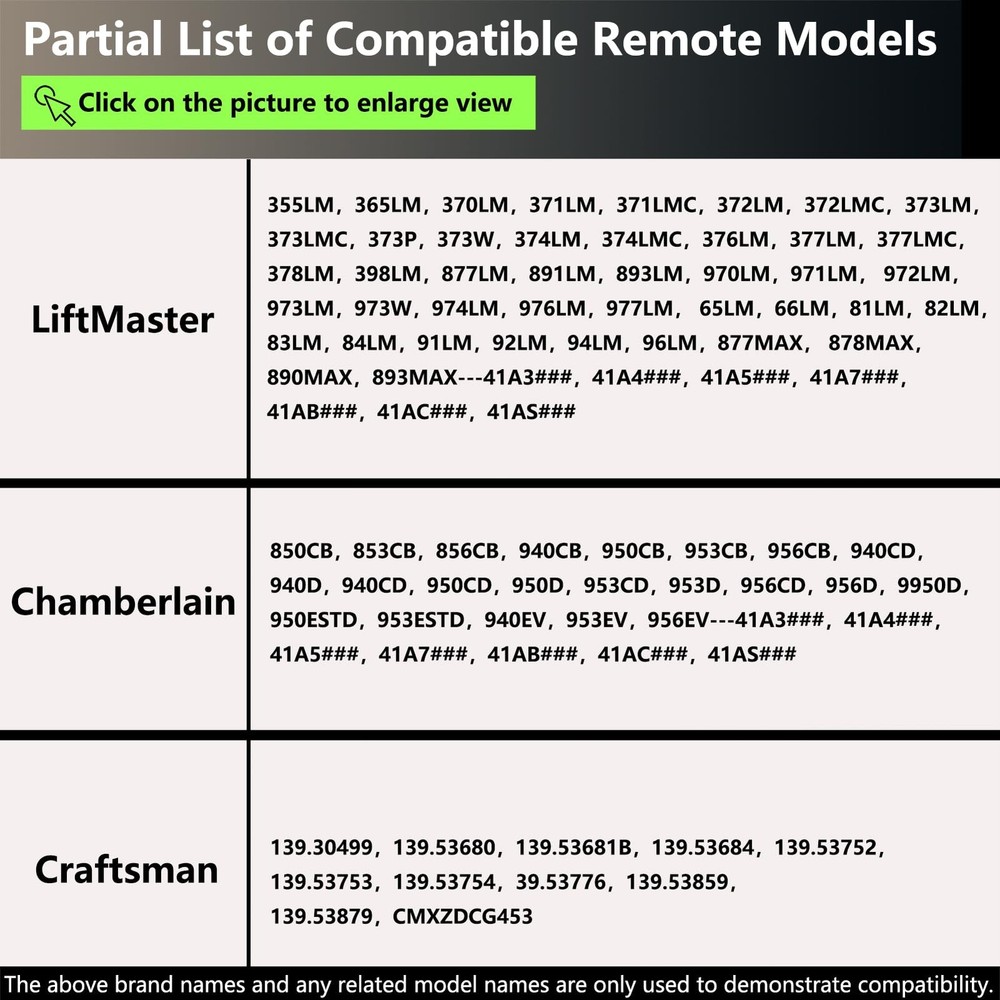 2 Pcs Universal Garage Door Opener Remote Keychain Type 2PCS