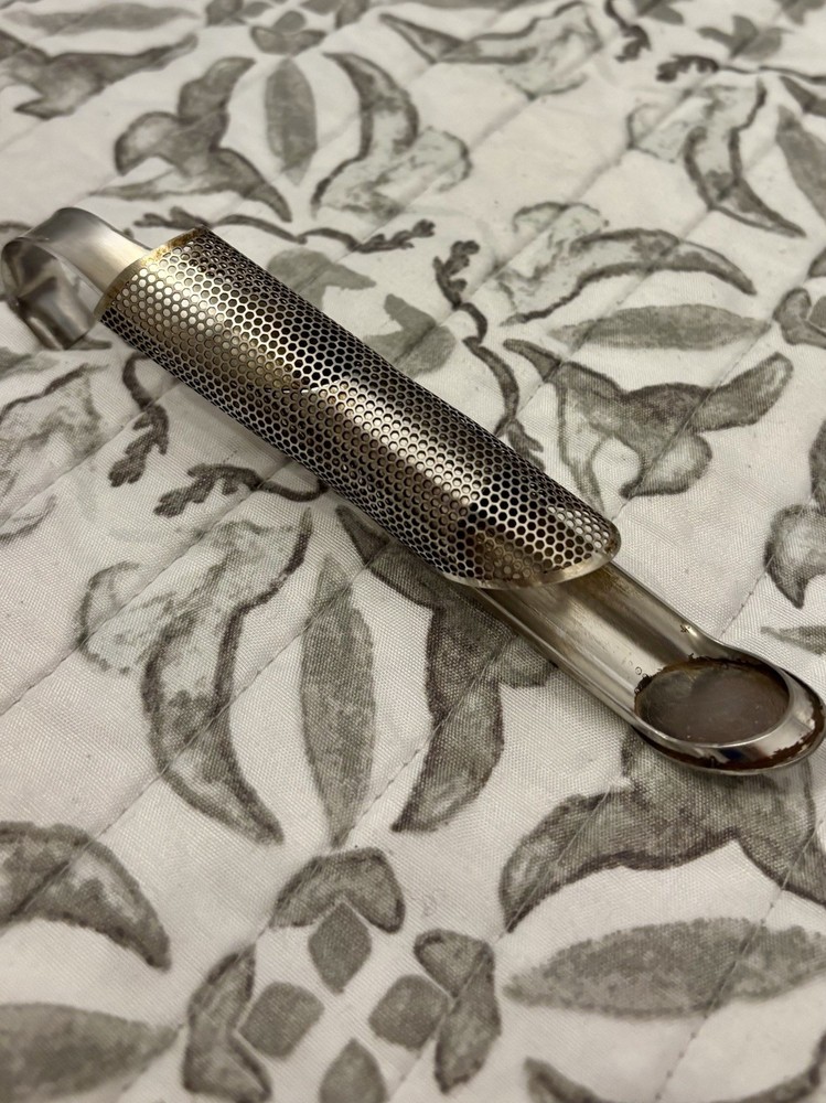 Stainless Steel Loose Tea Diffuser Stick Strainer Infuser Filter w/ Hook Handle