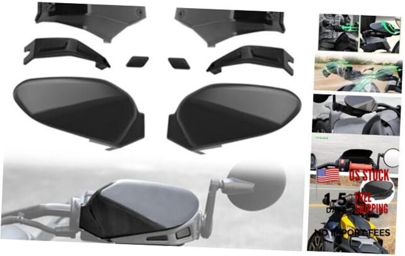2PCS Hand Guards for Can Am Ryker, Black Plastic Handguards Protector Cover