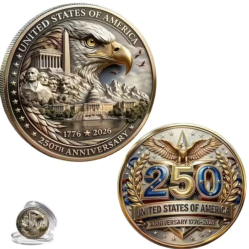 250th Anniversary of the United States, White Eagle Coins 1776-2026 Anniversary