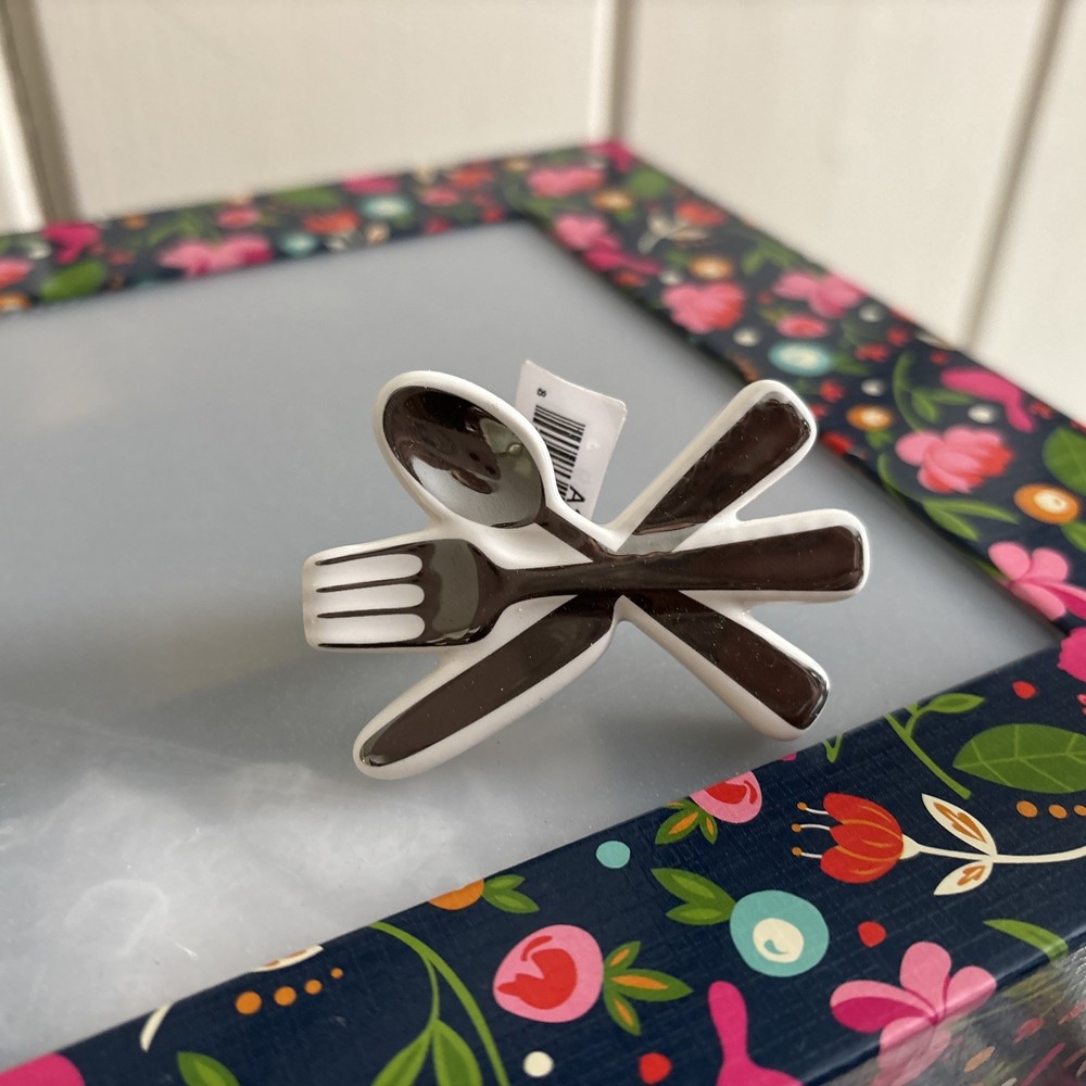 Nora Fleming RETIRED Bon Appetit A259 Silverware Dining Set Mini New With Tag
